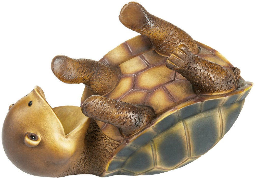 BRUBAKER Wine Bottle Holder Thirsty Turtle - Drunk Animals - Polyresin