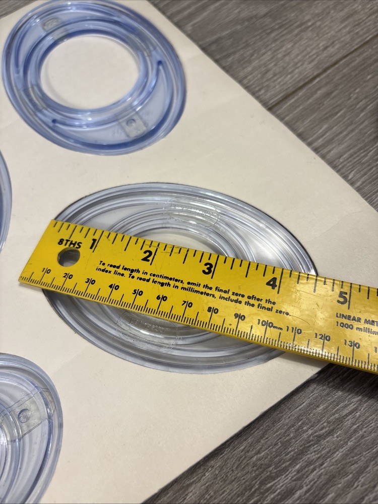 Creative Memories Custom Cutting System 4 Oval Pattern Template Set Scrapbooking