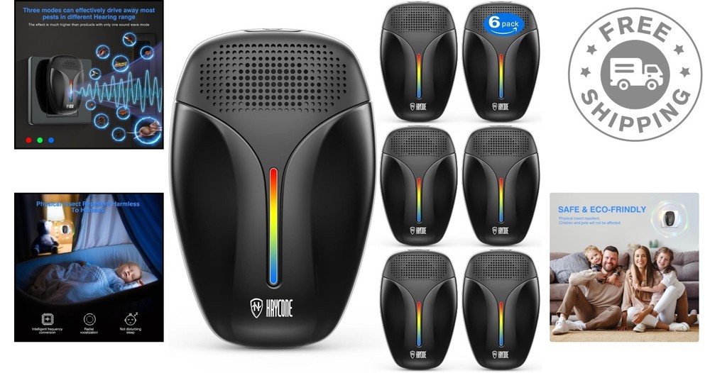 2025 Upgraded Ultrasonic Insect Repeller - Eco-Friendly Pest Control Solution