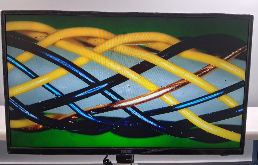 MMBT-1DM XY Tool Scope 20X Toolmakers Manual Microscope 2"x2" Stage HDMI Camera