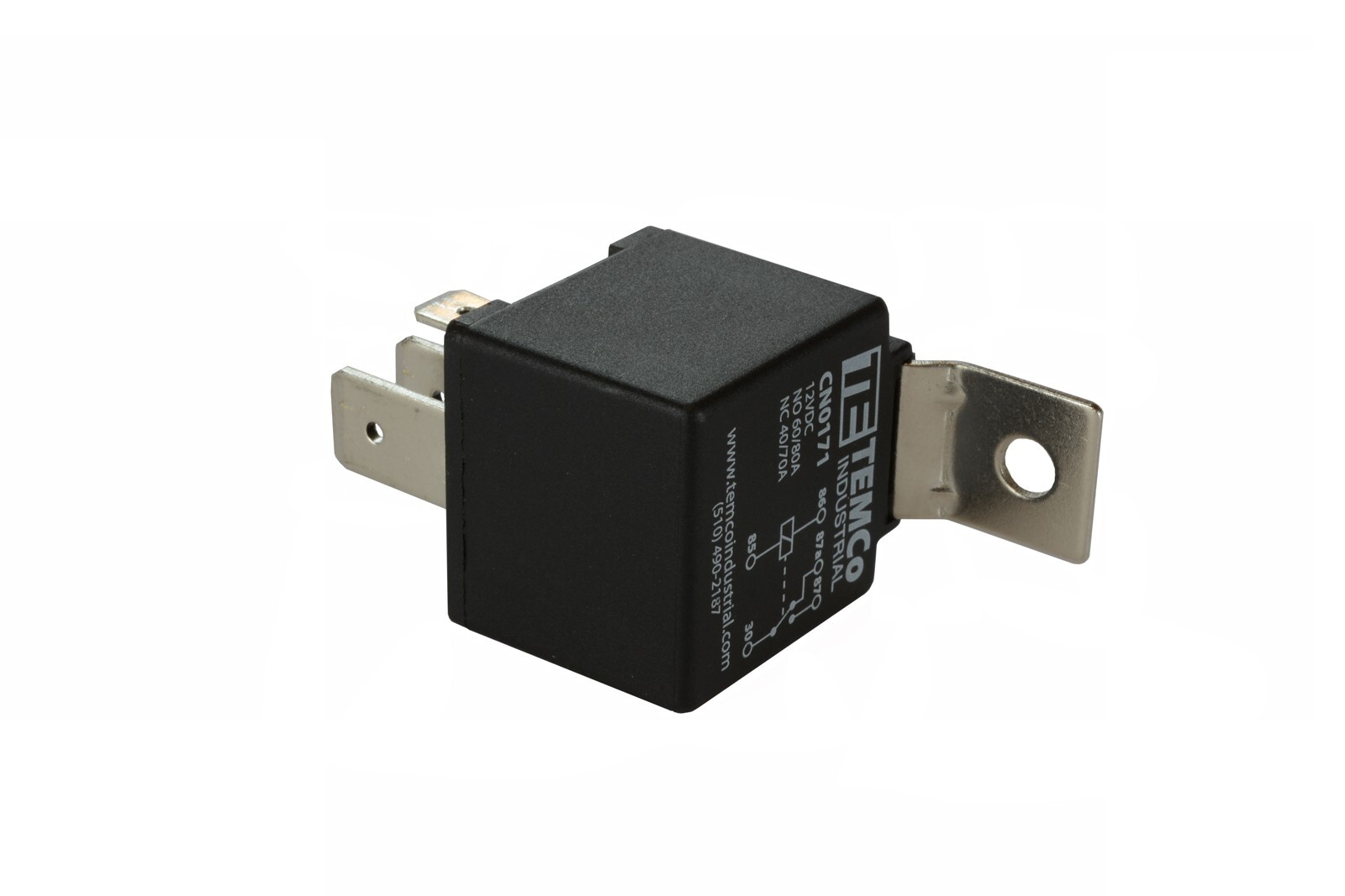 100 LOT TEMCo INDUSTRIAL 12 V 60/80 Amp Bosch Style S Relay SPDT Automotive