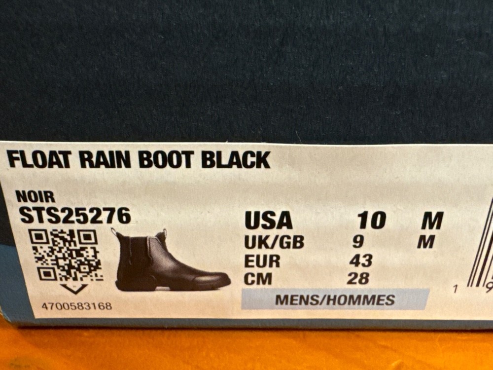 sperry float rain boot Men’s Size 10 Brand New