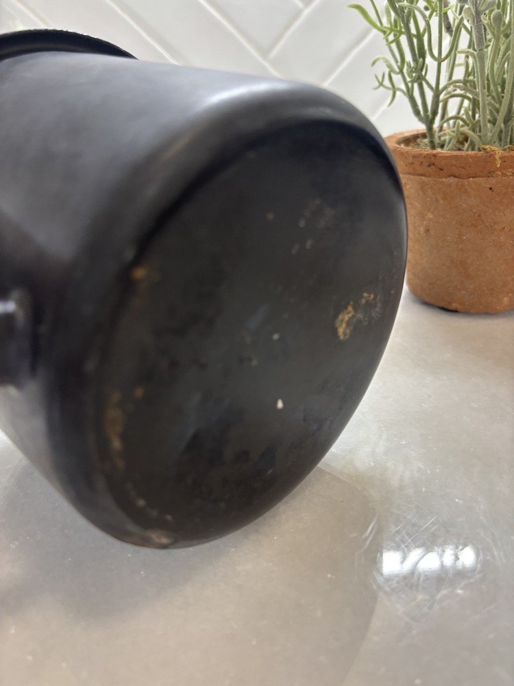 Black Enamelware Measuring Cup Vintage Rustic Farmhouse