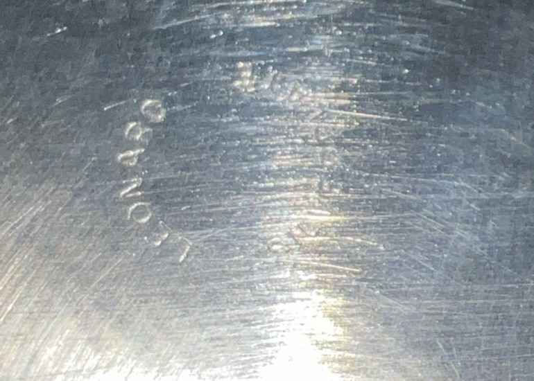 Vintage Rectangular Heavy Footed Leonard Silverplate Butlers Serving Tray 25”