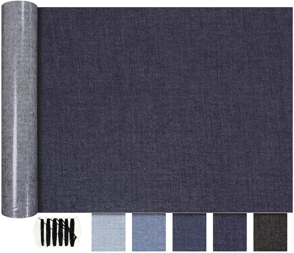 Extra Large Patches for 8" x 40" / 1pcs, denim (blue 2)
