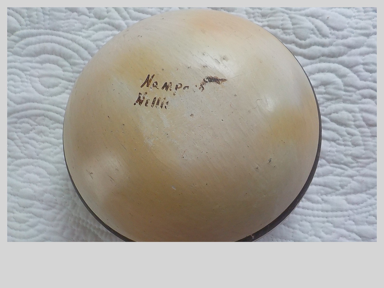 Nampeyo Of Hano painted by Nellie Nampeyo 1930s Hopi pottery bowl 6.75" x 4"