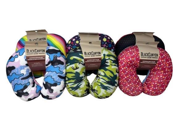 Black Canyon Gear RoadPro - RP1056ASST - Print Microbead Neck Pillow