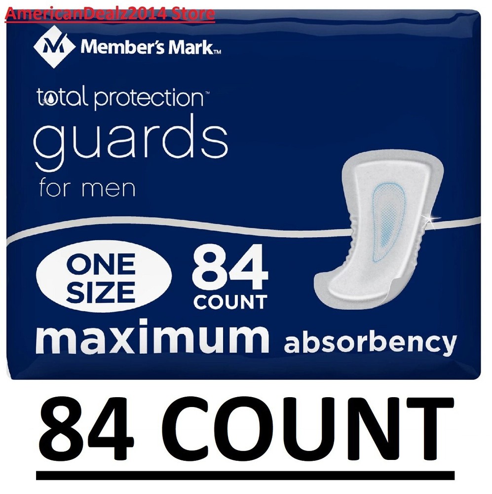 Member's Mark Total Protection Guards for Men, Maximum, 84 ct.