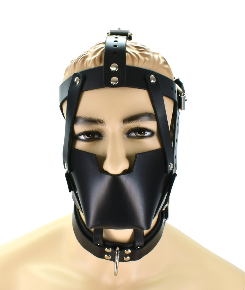 Leather Bondage Hood by Axovus