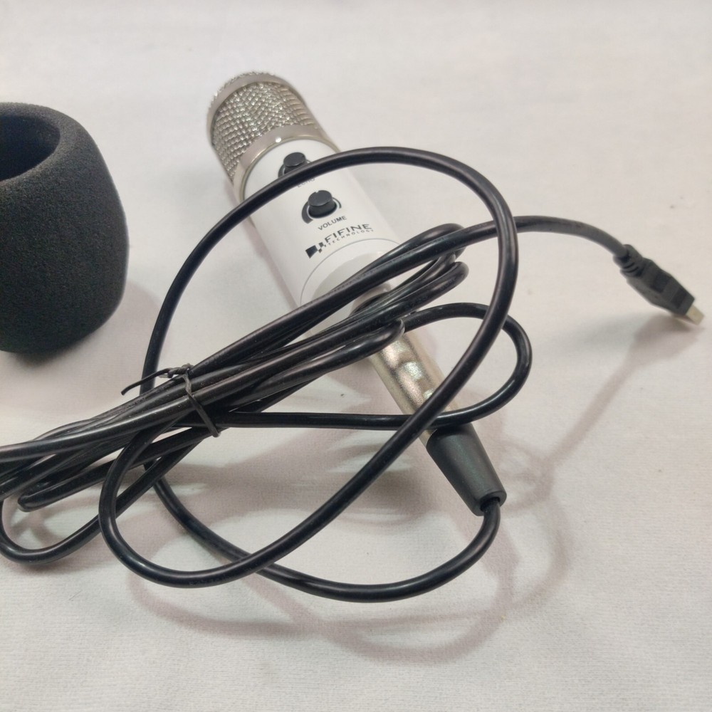 Fifine Microphone USB Socket Suitable for PC Macbook White