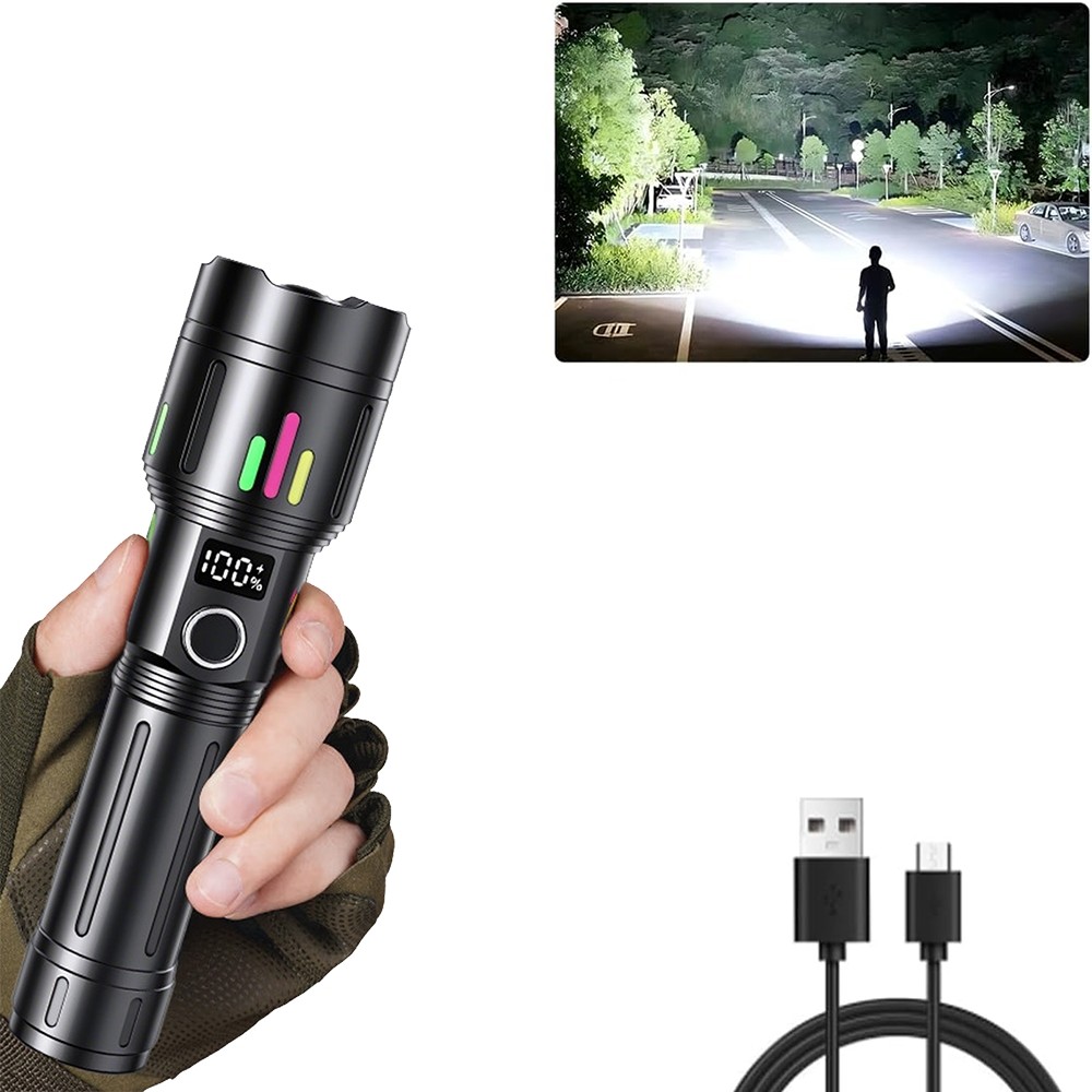 Rechargeable 990000000LM Super Bright LED Flashlight Tactical LED Work Light