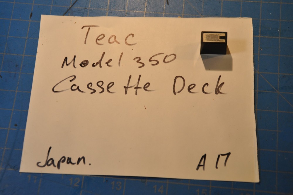 TEAC Model 350 Cassette Deck Replacement Part Left Channel Rec Level Slider Knob