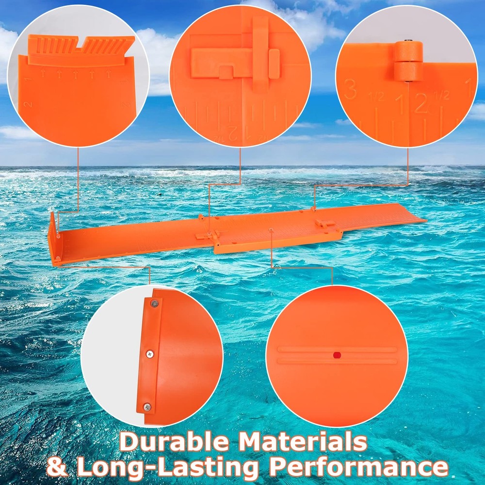 Fish Measuring Board Foldable, Floatable Compact Folding Fish Ruler for Boat,...