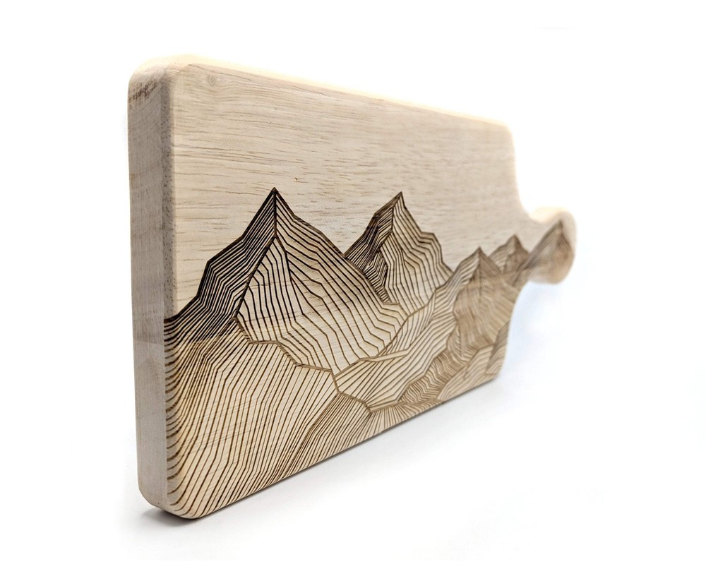MOUNTAIN LINE ART Cutting Board