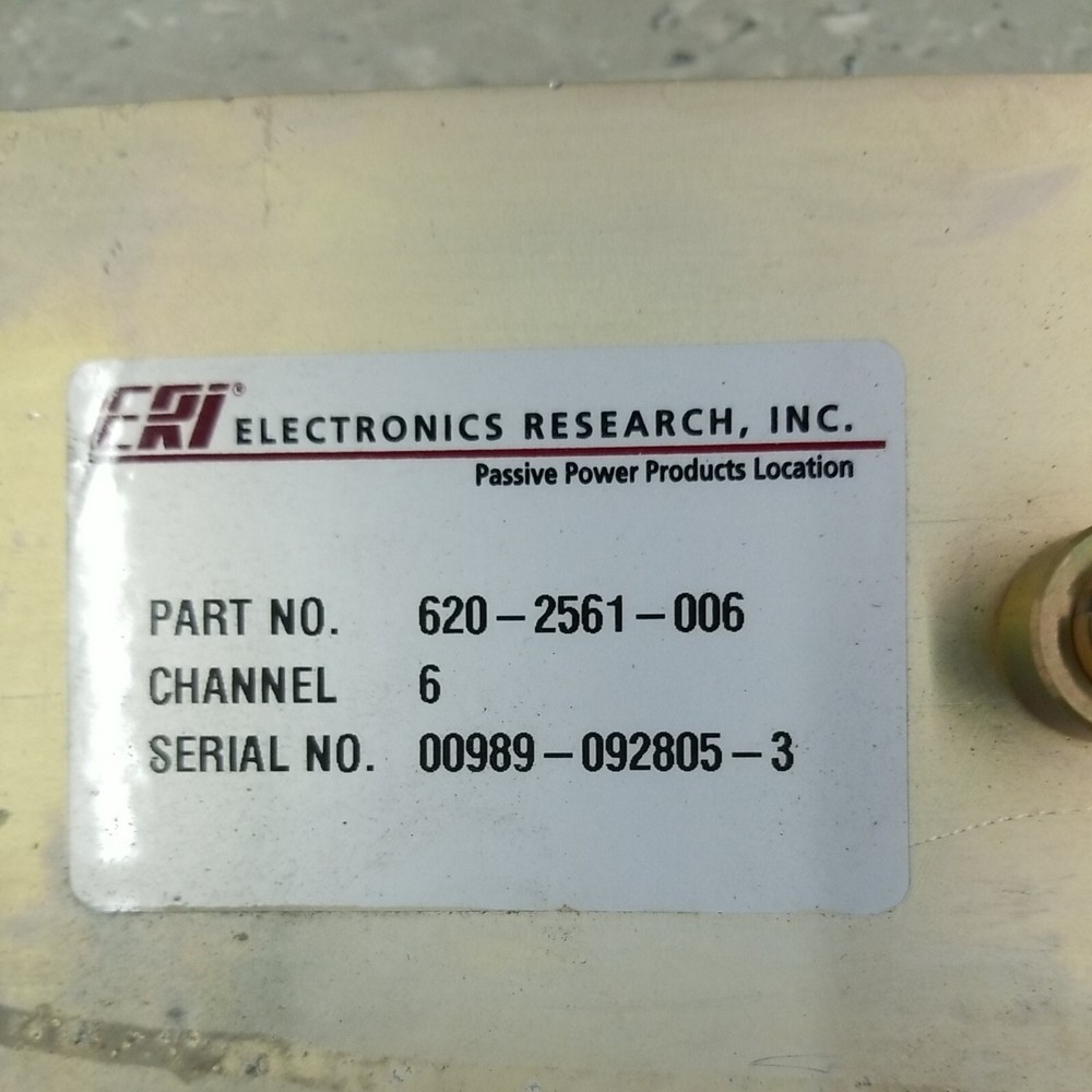 Electronics Research Inc, 1 5/8 EIA Filter (ch6)