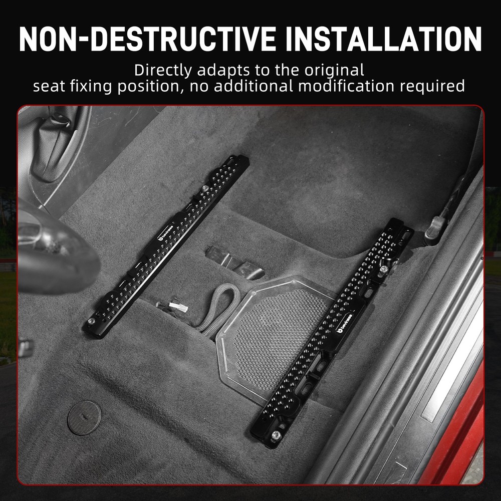 Adjustable Racing Seat Bracket Adapter For BMW E82 E90 E91 E92 1 3 Series 05-13