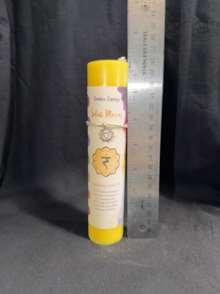 Solar Plexus Chakra Pillar Candle
