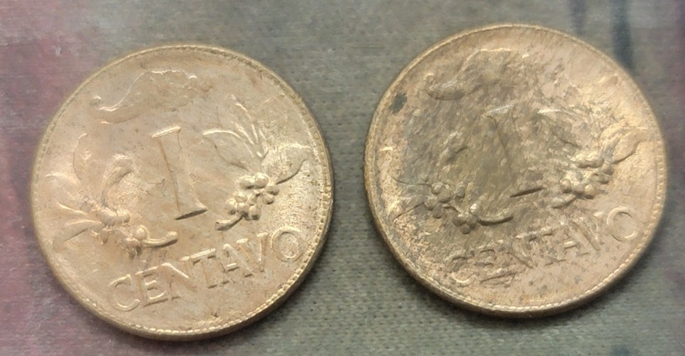 2 HIGH GRADE MEXICO COINS, ONE ERROR L1364