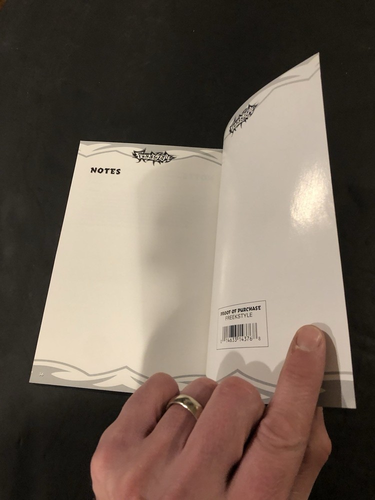 Freekstyle ps2 Manual only