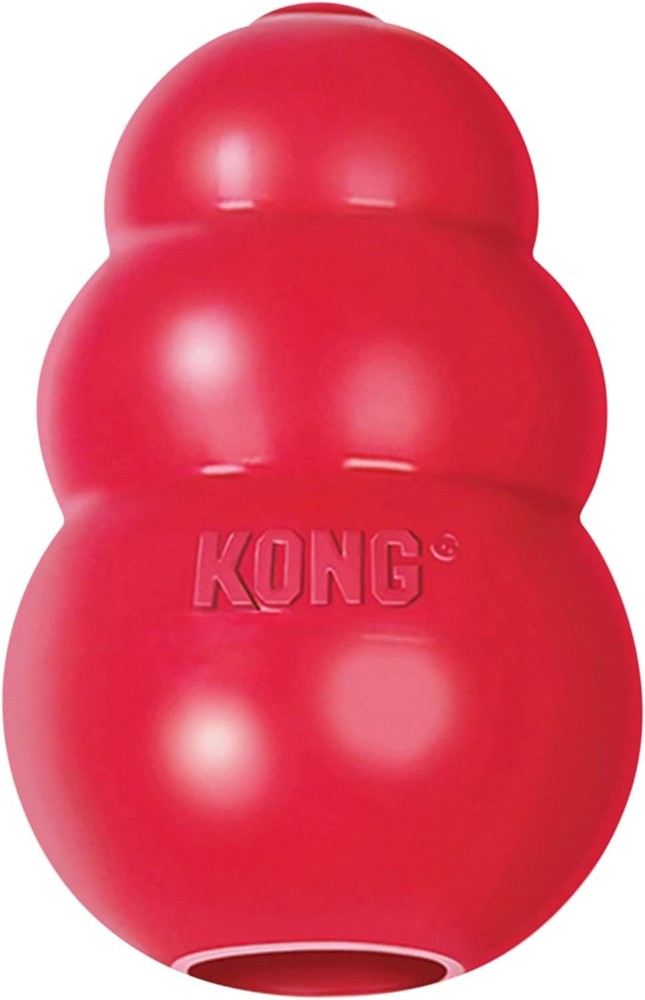 Stuffable Bouncing Durable Red Rubber Small Breed Dog Fetch Toy