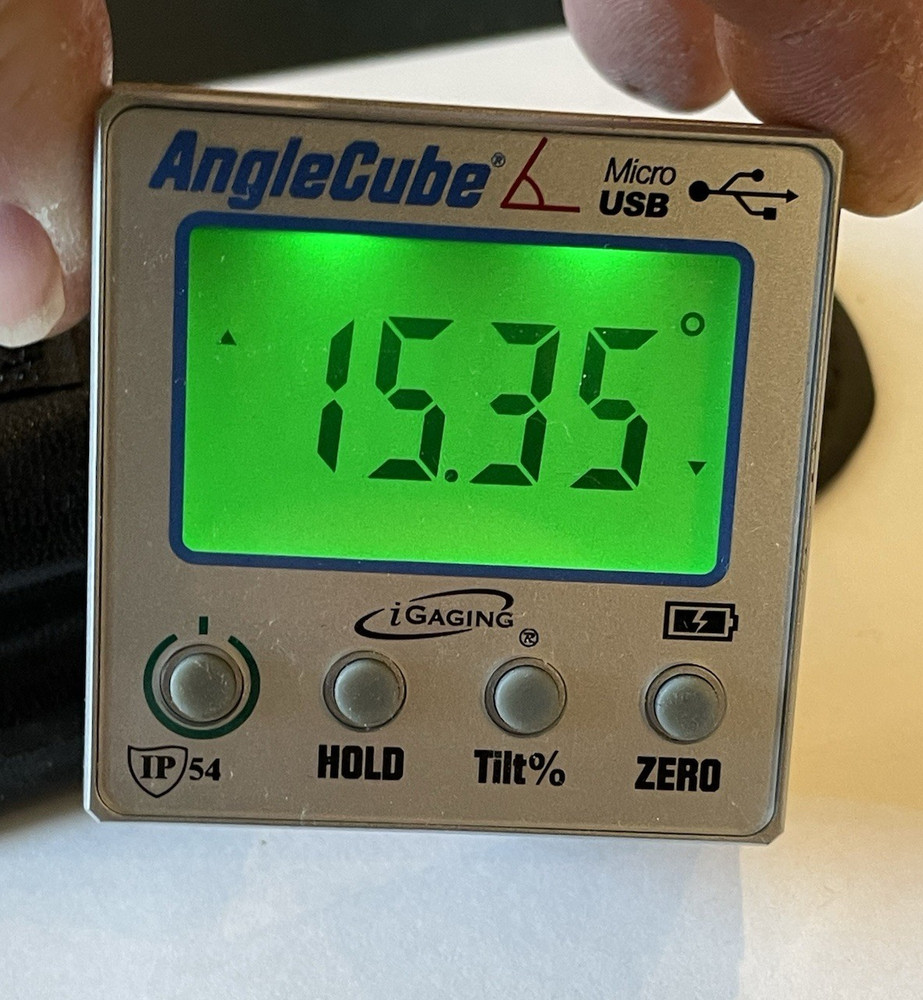 iGaging Angle Cube Digital Magnetic Protractor Gauge Level Guide Tool w/Case