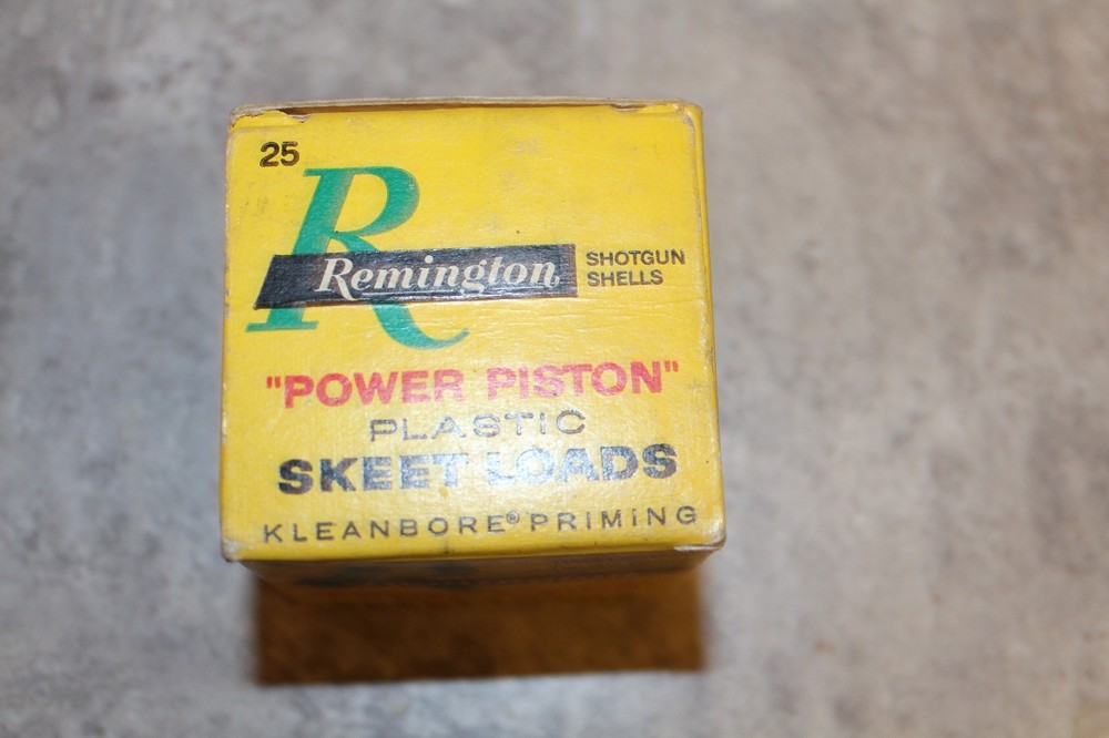 REMINGTON POWER PISTON SKEET LOADS EMPTY SHOTGUN SHELL BOX 410GA,