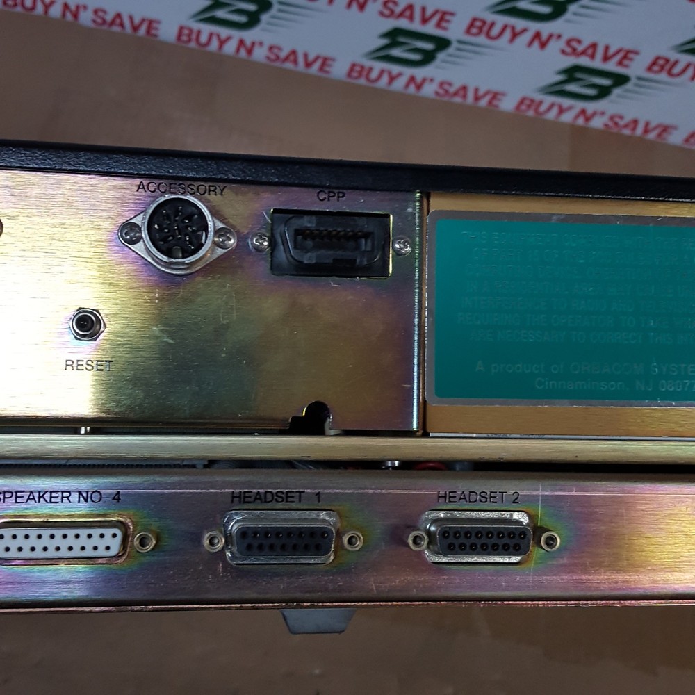 Orbacom Systems - Dispatch Console w/Power Cord (Powers On) USED