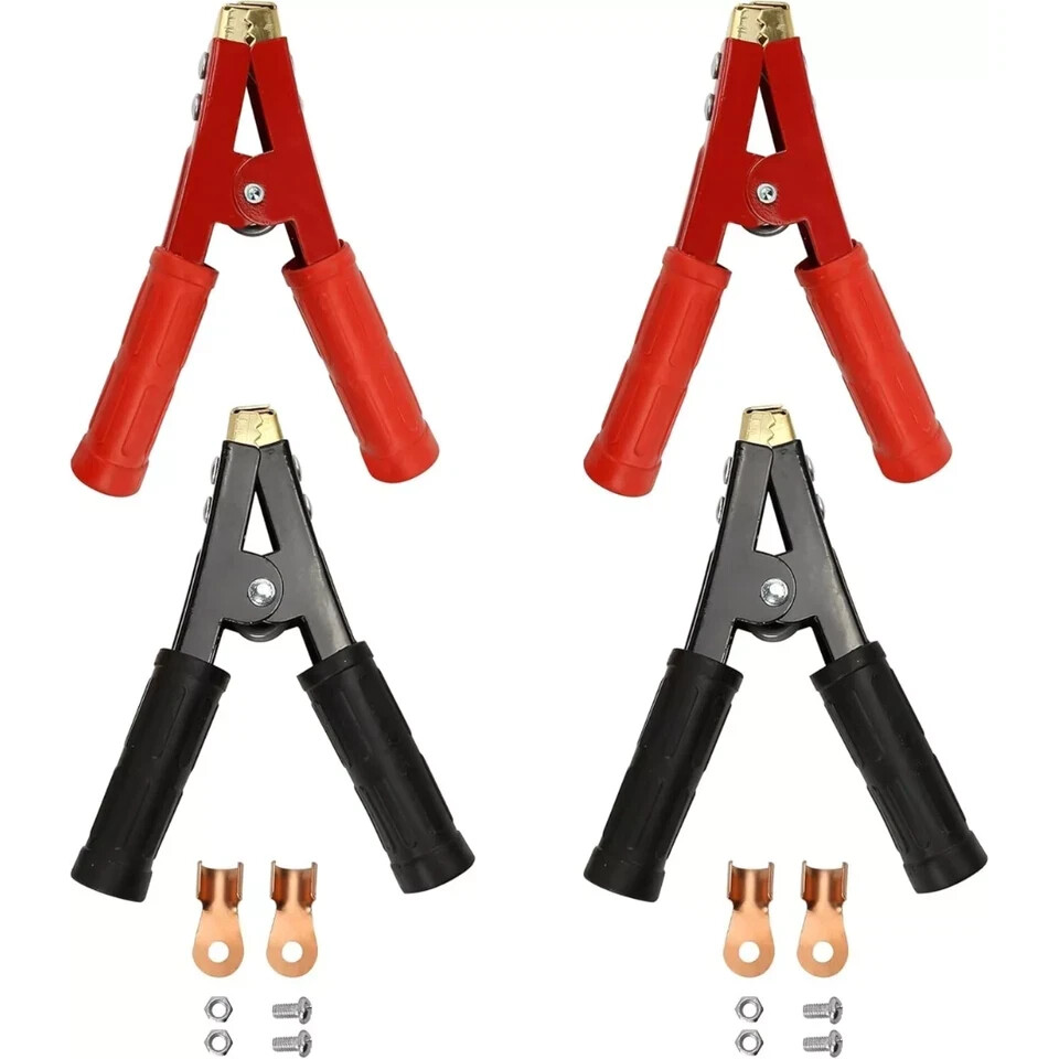 1000A Battery Booster Cable Clamp Pure Copper Jumper Replacement Tool Heavy Duty