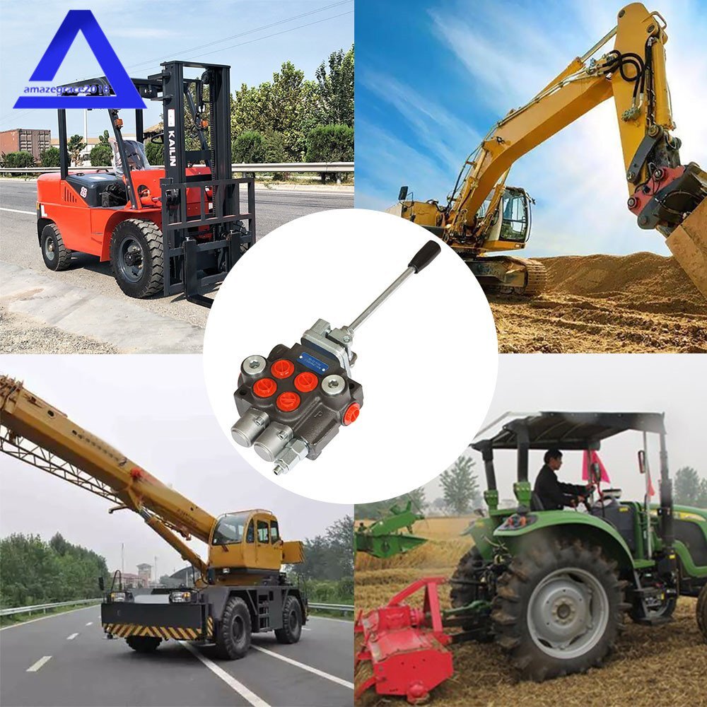 2 Spool 11GPM Hydraulic Control Valve Double Acting Tractor Loader W/Joystick