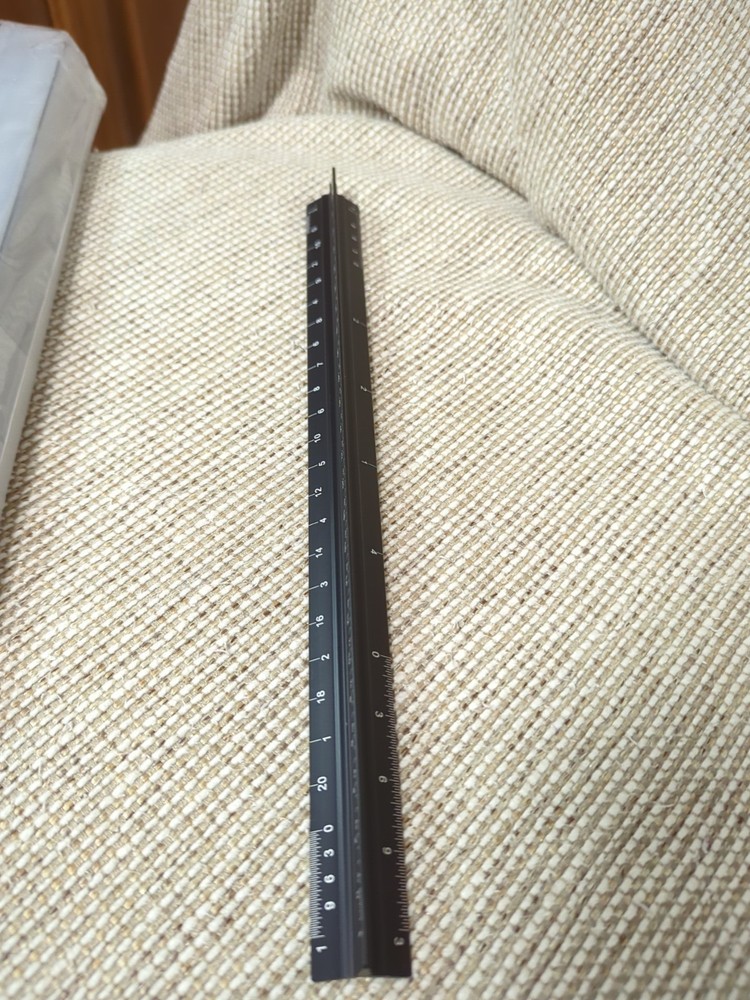 Macarrie 10 Pcs Architectural Scale Triangular Ruler 12" Architect Engineers...