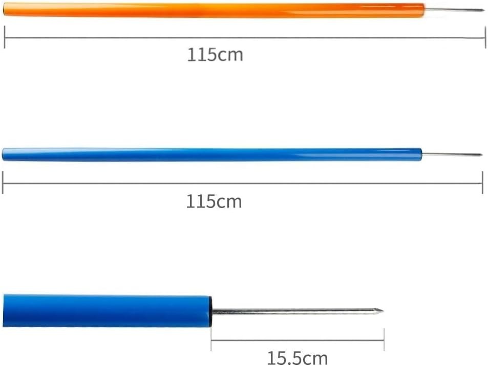 Portable 12 Weave Poles Agility Training Equipment for Dog Exercise Outdoors