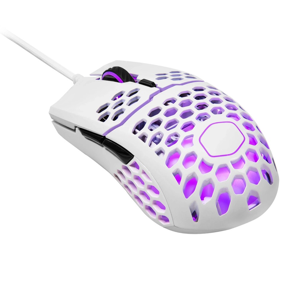 Cooler Master MM711 Matte White Mouse Gaming-Grade Sensor RGB Scroll Wheel