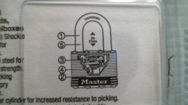 Master Lock Laminated Steel Double Locking Padlock (3DLH) FS