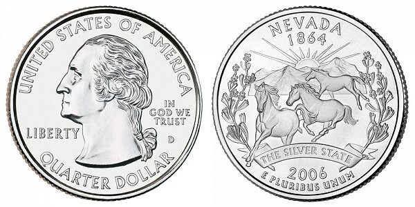 2006-D Nevada State Quarter Brilliant Uncirculated