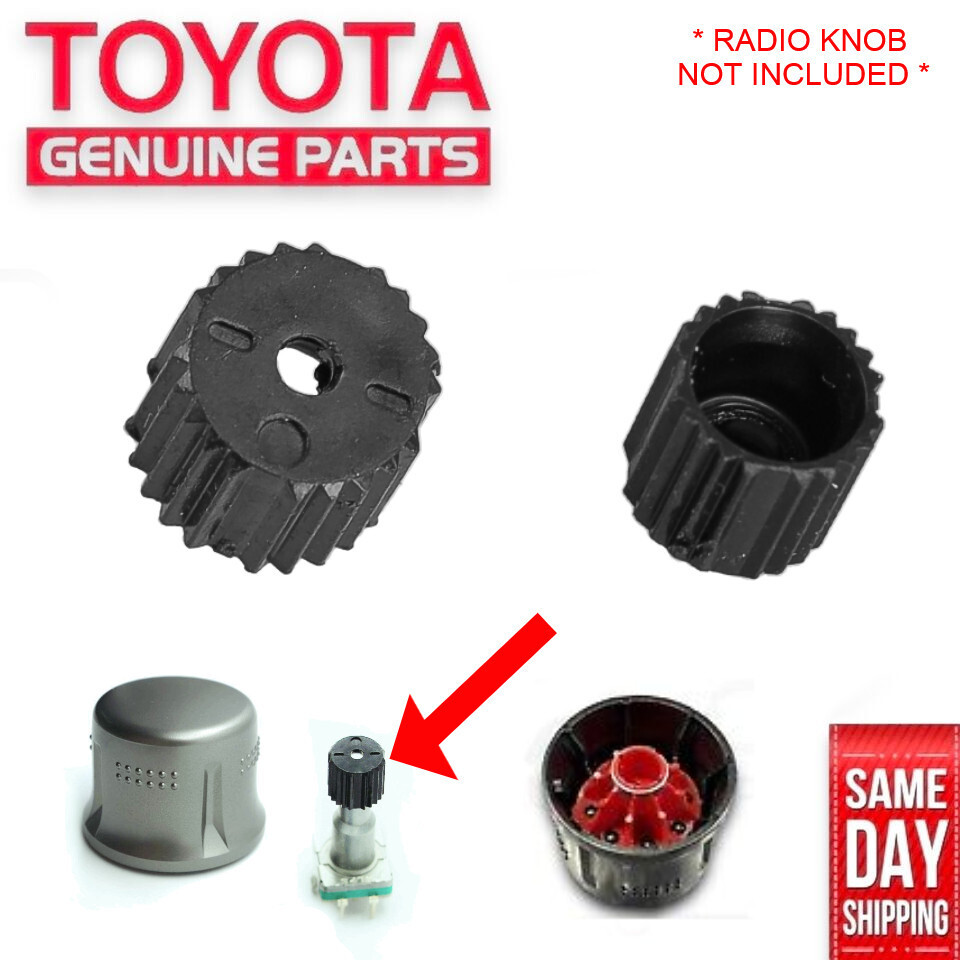 08 - 13 TOYOTA HIGHLANDER RADIO DISPLAY POWER CONTROL KNOB GEAR INSERT OEM NEW