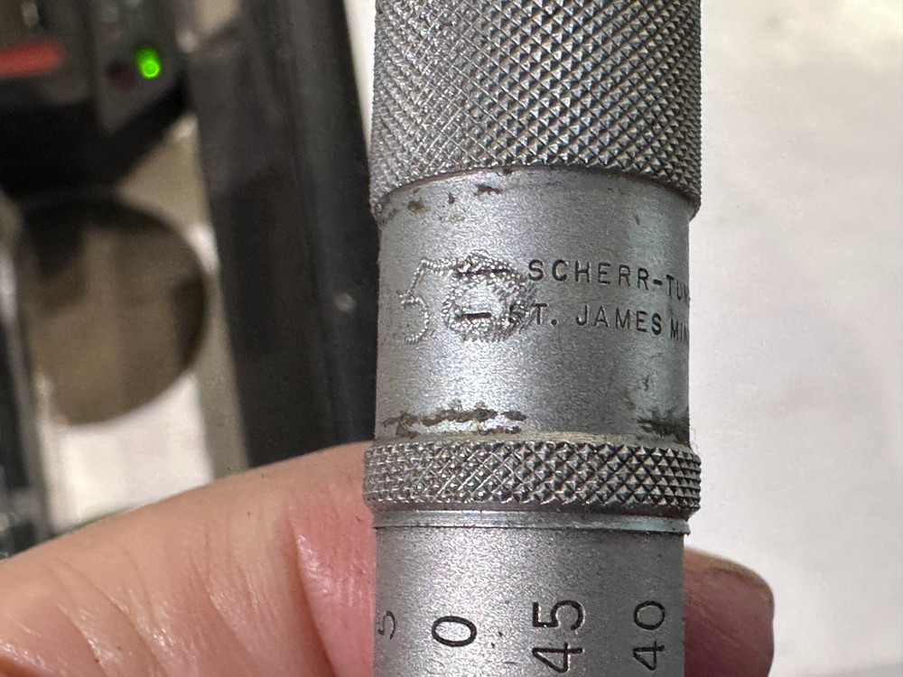 Scherr-Tumico 25-50mm Blade Micrometer