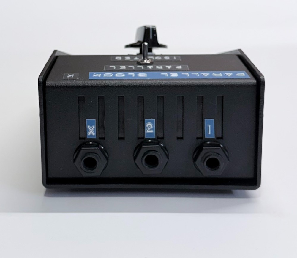 2x1 PARALLEL BLOCK - Guitar Amp Speaker Selector/Combiner - Black, Custom Orders
