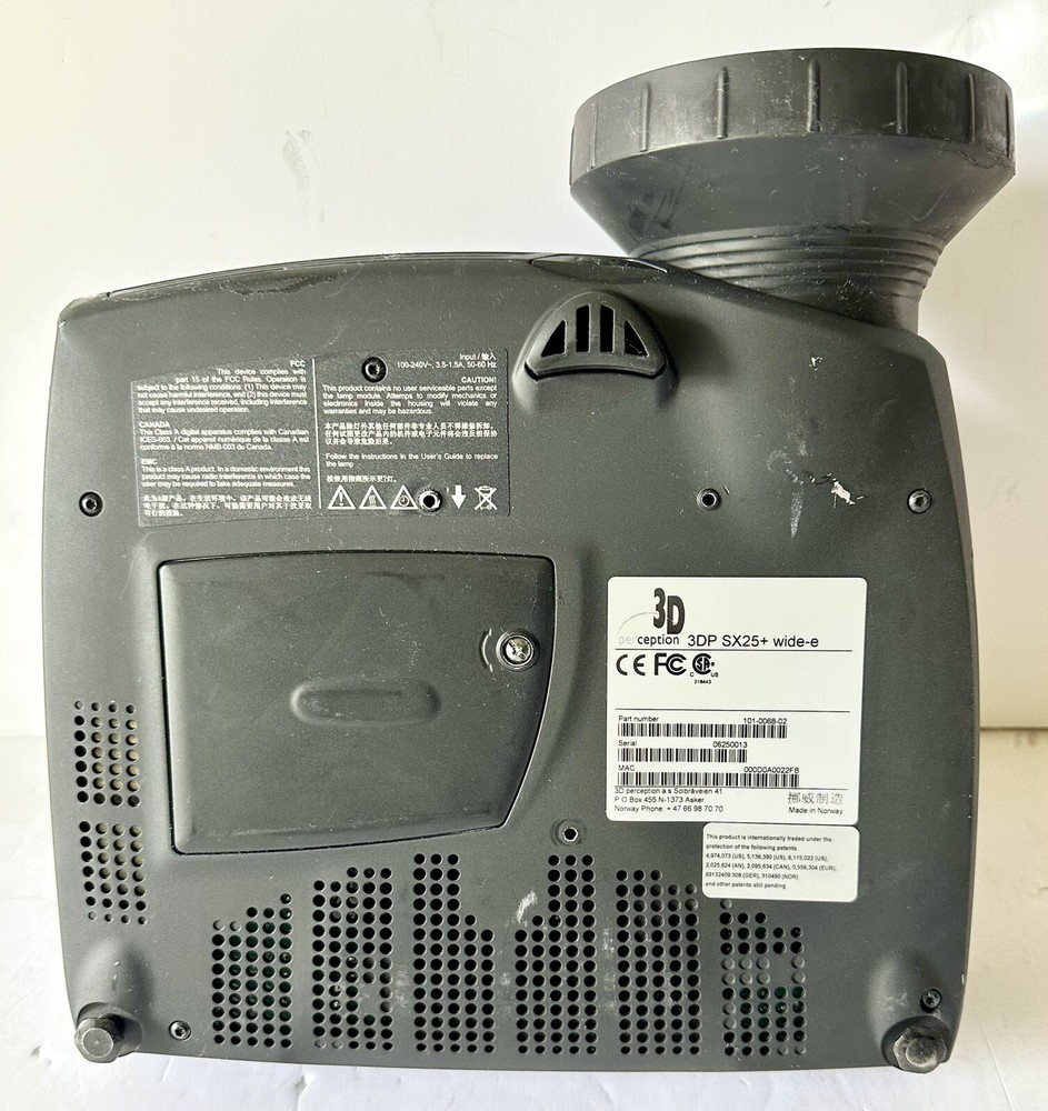 3D Perception 3DP SX25+ Wide-E Compactview Digital High Performance Projector