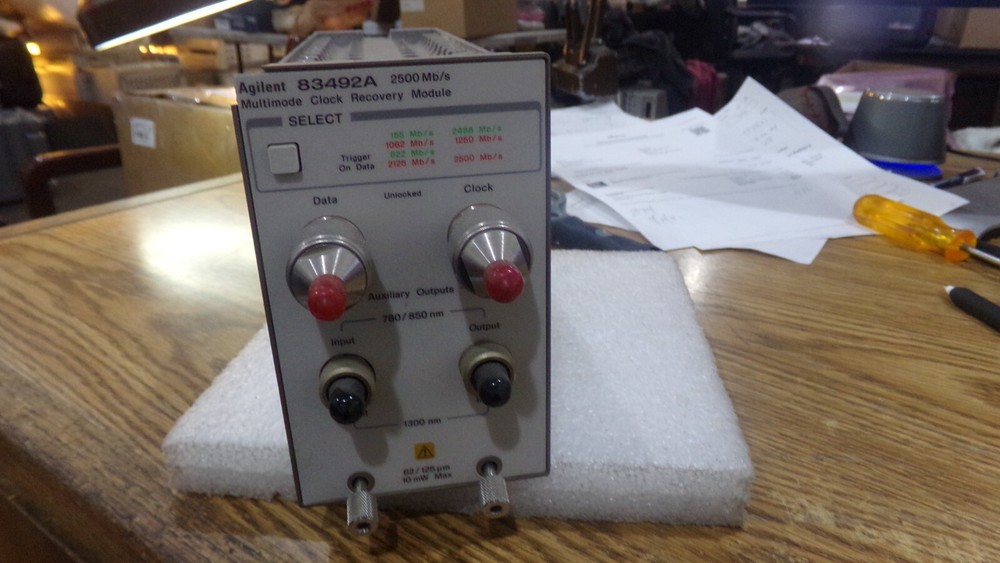 Agilent Model: 83492A Multimode Clock Recovery Module.  2500 Mb/s
