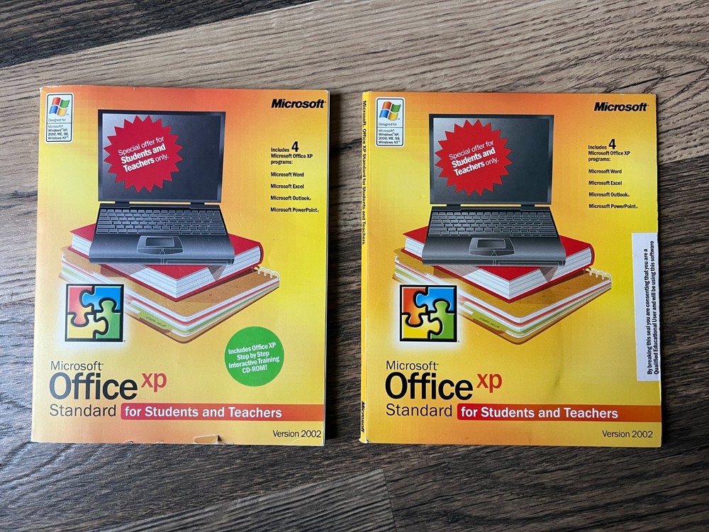 Microsoft Office XP Version 2002 - 3 CD-ROM - Standard for Students and Teachers