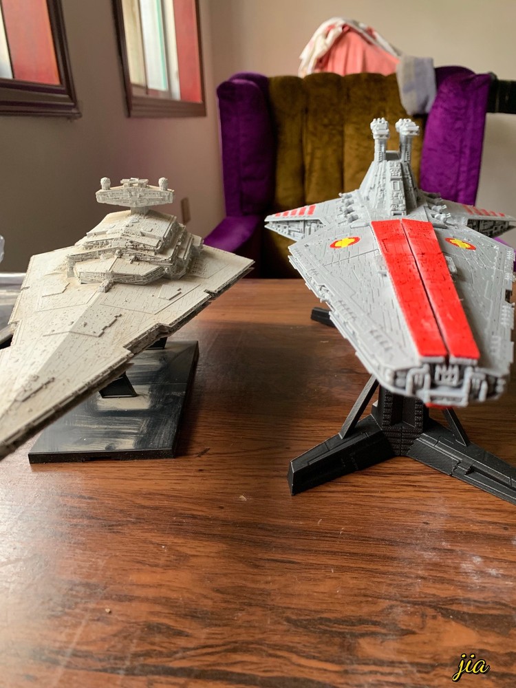 1/3200 Venator-class Star Destroyer Assemble Model Kit W/base 3D Printing
