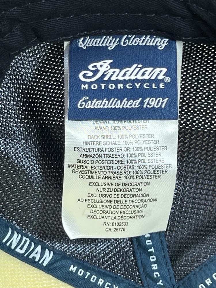 RARE Version ~ Indian Motorcycle Hat Adjustable BOX SHIPPED