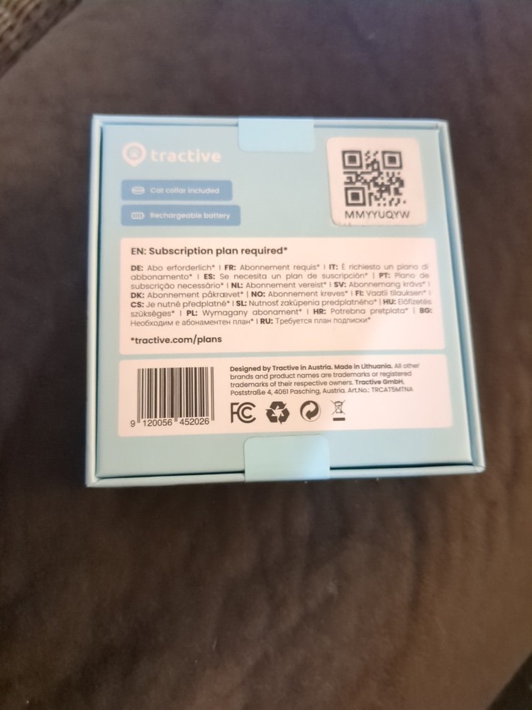 SEALED Tractive CAT mini - GPS tracker