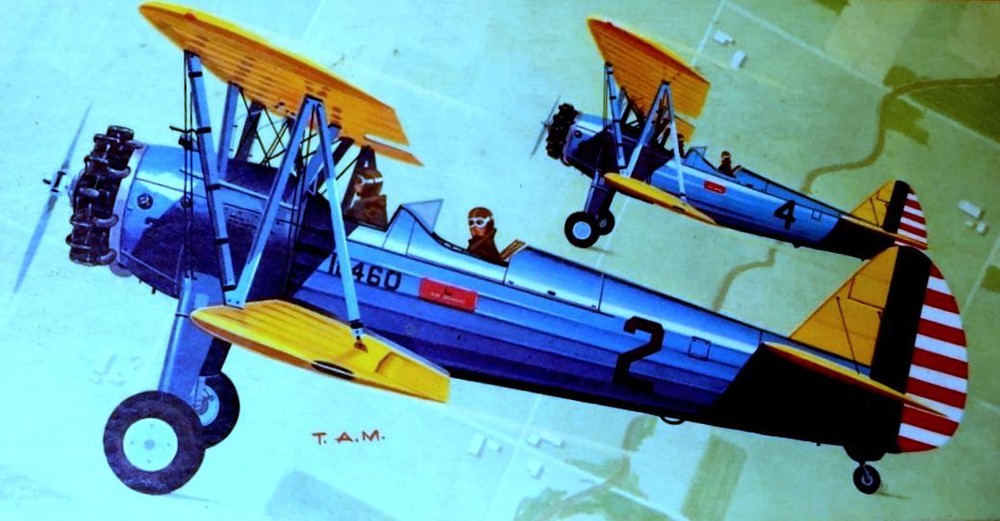 Sterling PT-17 PLAN & PATTERNS + DECALS to Build a 32" UC Scale Model Airplane