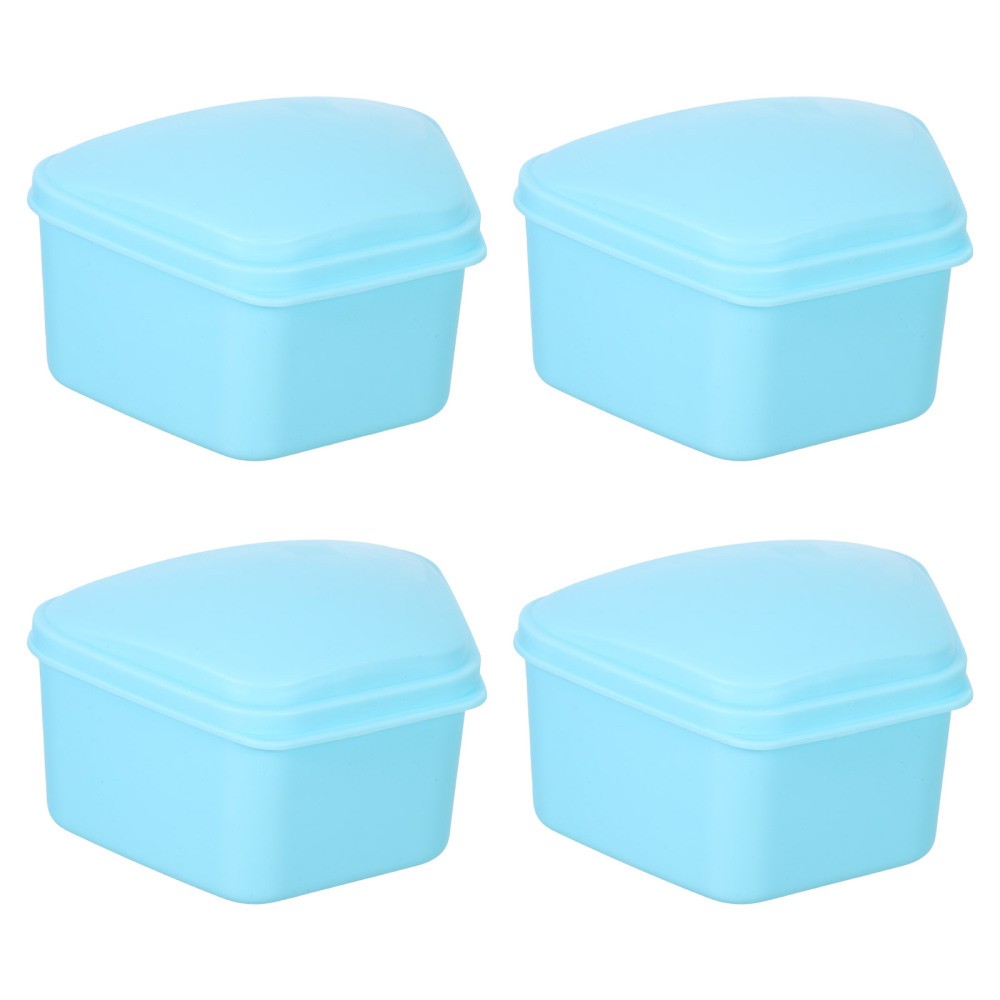 4 Pcs Case Braces Organizer Leak-proof Denture Container