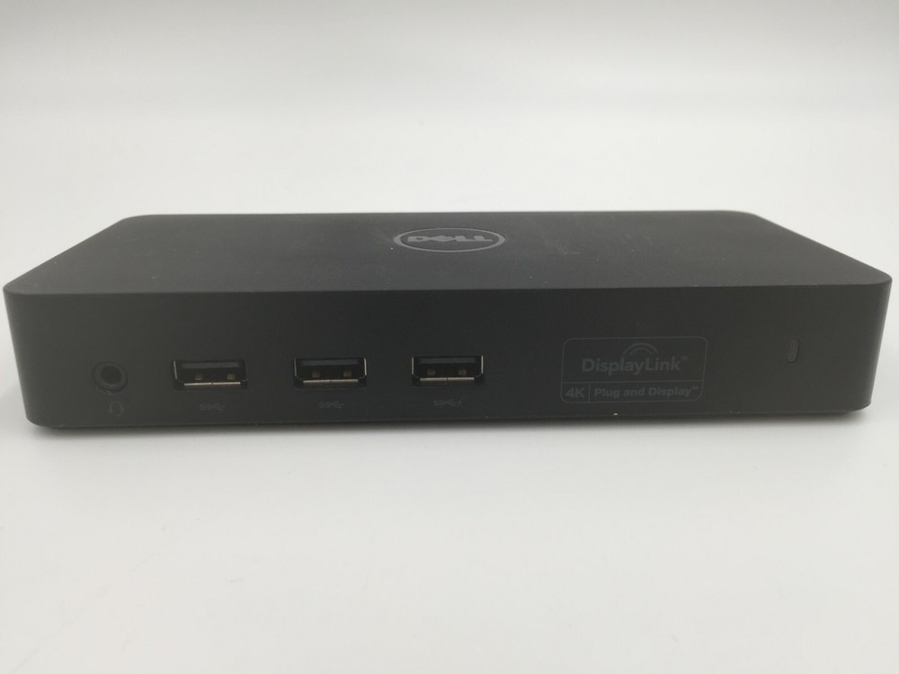 Dell D3100 DisplayLink 4K USB 3.0 UHD Docking Station WITHOUT AC ADAPTER
