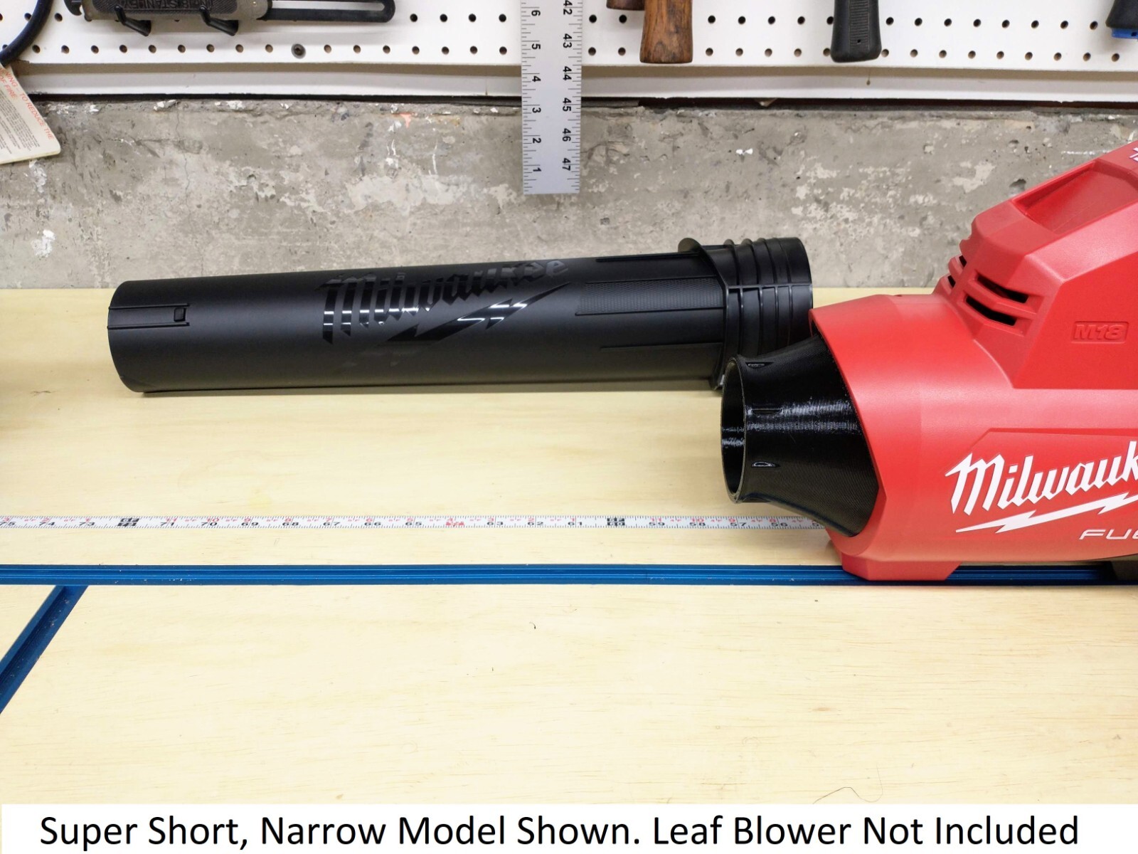 Short or Super Short Nozzle for Milwaukee Dual-Battery M18 2824-20 Leaf Blower