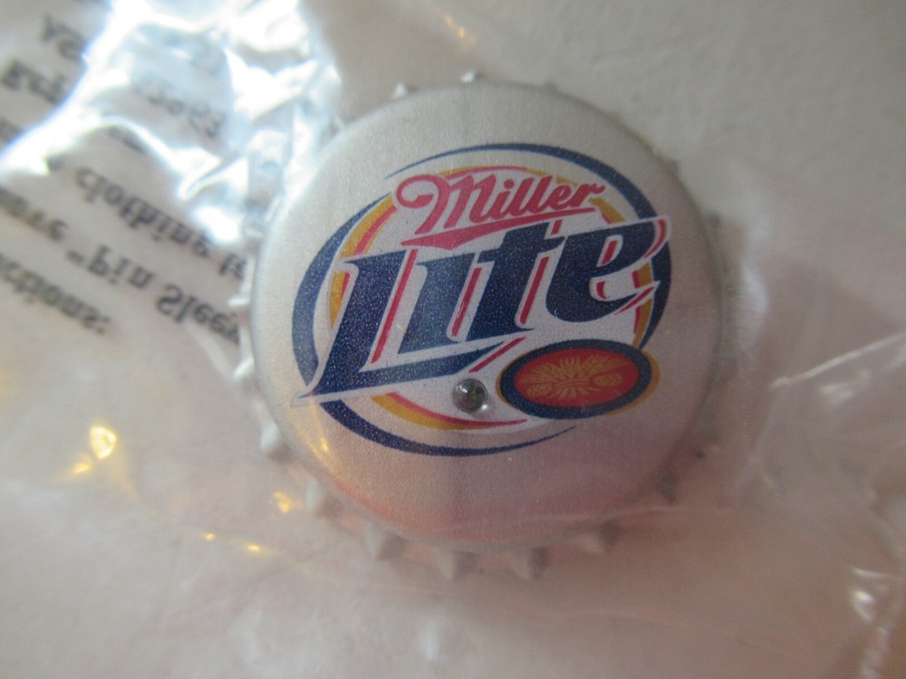 Vintage beer light up pin Miller Lite NEW