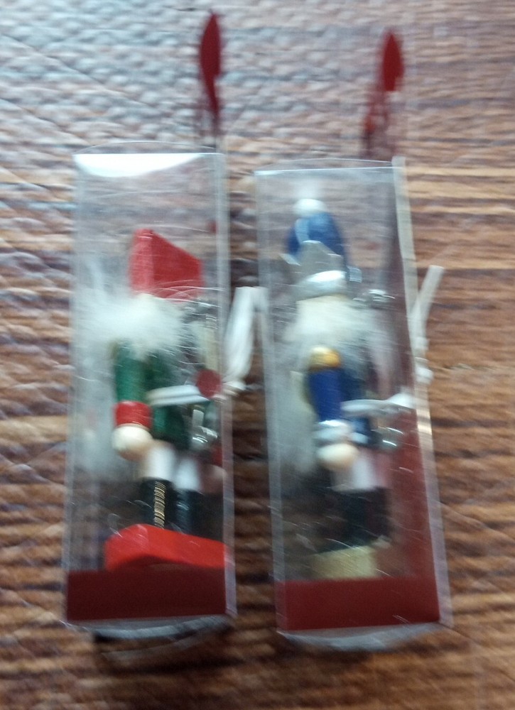 Handcrafted Nutcracker King Pin 3” Set Of 2