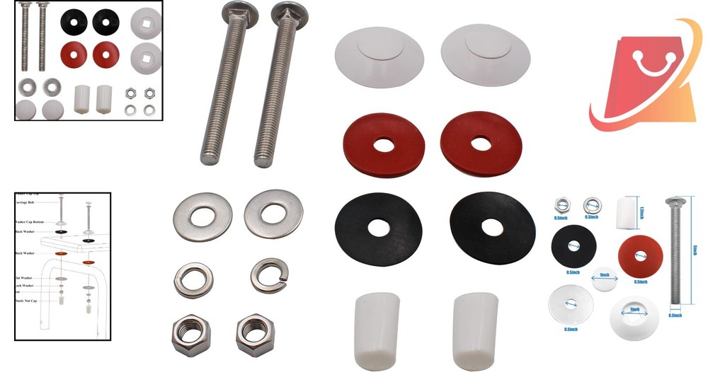 Diving Board Mounting Kit White 2-Hole Hardware Easy Install Durable Replacement